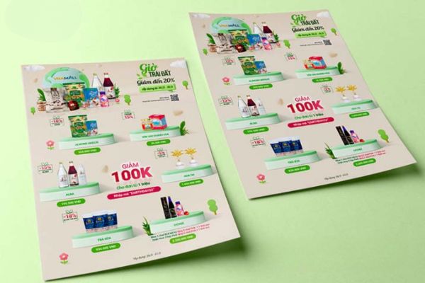 Mẫu tờ rơi siêu thị đẹp, thiết kế theo yêu cầu tại Hà Nội