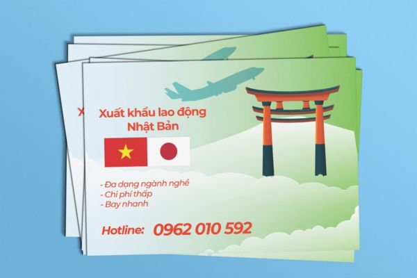 Mẫu tờ rơi xklđ đẹp, thiết kế theo yêu cầu tại Hà Nội