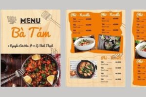 In Hoa Long nhận thiết kế và in ấn mẫu thực đơn đẹp cao cấp