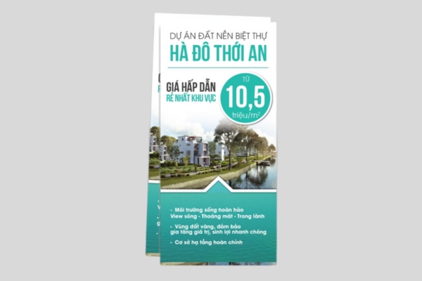 Mẫu tờ rơi bán đất kích thước chuẩn