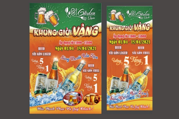Mẫu tờ rơi quảng cáo sự kiện bia