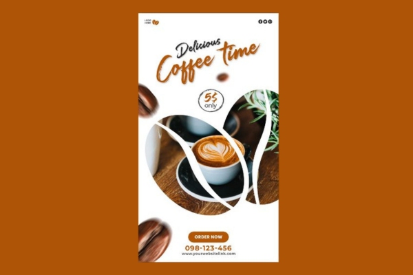 Mẫu tờ rơi cà phê đẹp ấn tượng tăng doanh thu