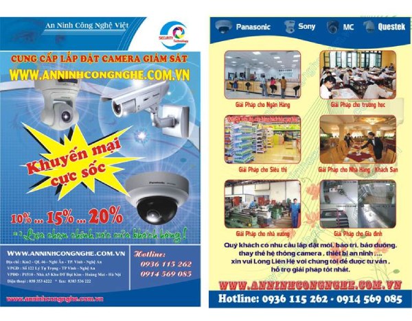 In Hoa Long nhận thiết kế và in ấn mẫu tờ rơi camera lấy ngay