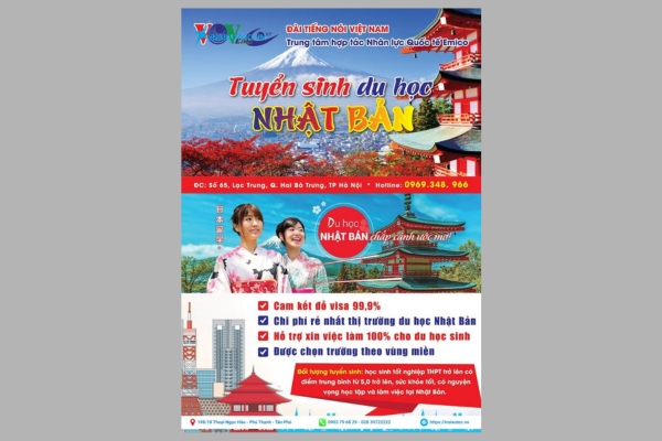 Mẫu tờ rơi du học đẹp mắt