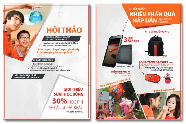 In Hoa Long nhận thiết kế và in ấn mẫu tờ rơi giáo dục đẹp
