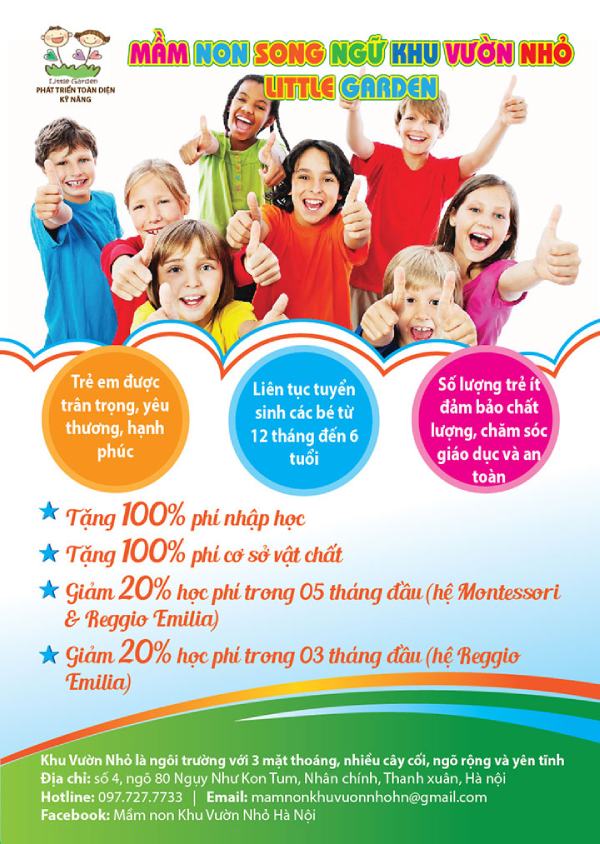 In Hoa Long nhận thiết kế và in ấn mẫu tờ rơi giáo dục trung tâm tiếng anh