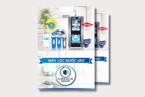 Mẫu tờ rơi máy lọc nước giá rẻ, thiết kế theo yêu cầu