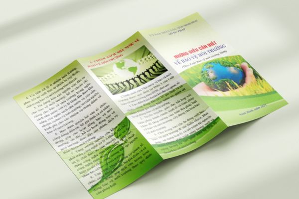 Mẫu tờ rơi bảo vệ môi trường chất lượng cao tại Hà Nội