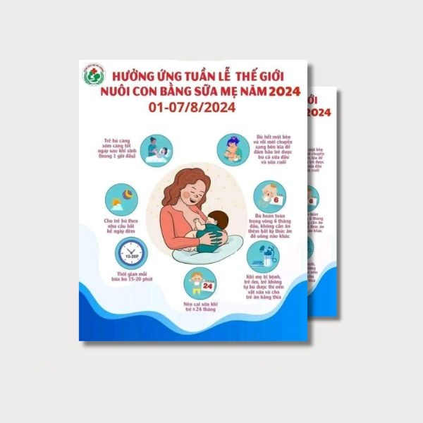 In Hoa Long nhận thiết kế và in ấn mẫu tờ rơi nuôi con bằng sữa mẹ giá rẻ