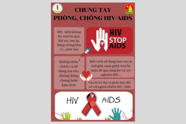 Mẫu tờ rơi phòng chống hiv truyền tải thông điệp hiệu quả