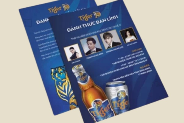 Mẫu tờ rơi hãng bia