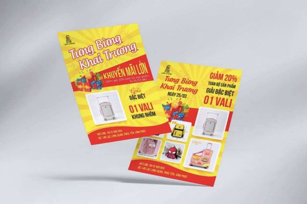 Mẫu tờ rơi siêu thị đẹp, thiết kế theo yêu cầu tại Hà Nội