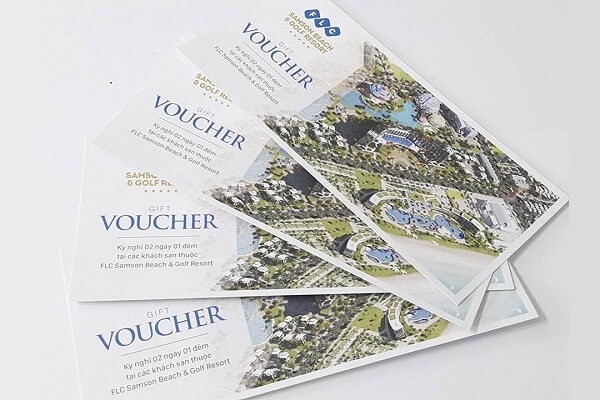 In Hoa Long nhận thiết kế và in mẫu voucher du lịch cao cấp