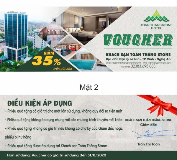 In Hoa Long nhận thiết kế và in ấn mẫu voucher du lịch khách sạn