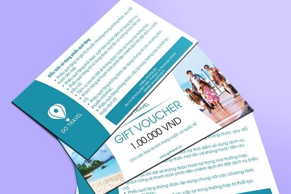 In Hoa Long nhận thiết kế và in ấn mẫu voucher du lịch theo yêu cầu