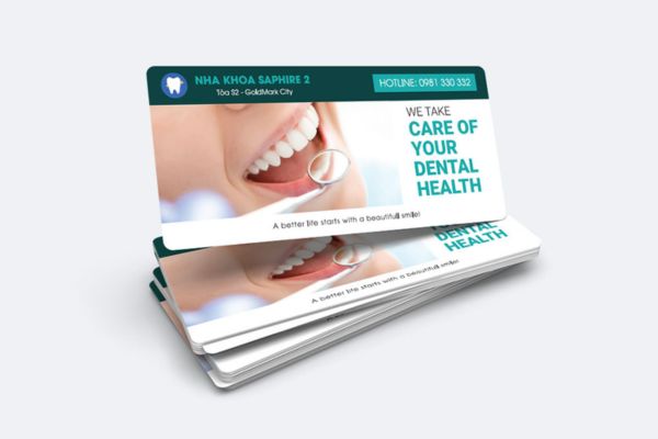 Mẫu voucher nha khoa đẹp, thiết kế theo yêu cầu