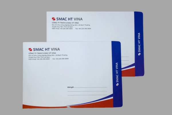Phong bì màu pha sắc nét nổi bật