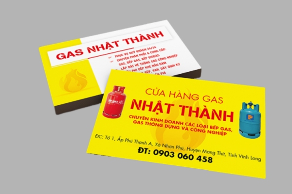 Thiết kế mẫu card visit gas hoàn hảo