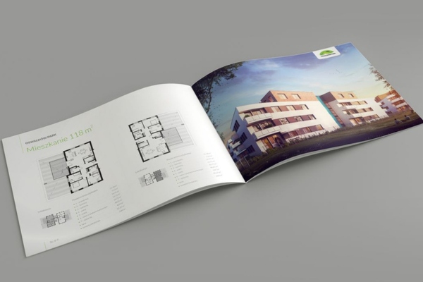 Thiết kế mẫu catalogue bất động sản với bố cục logic