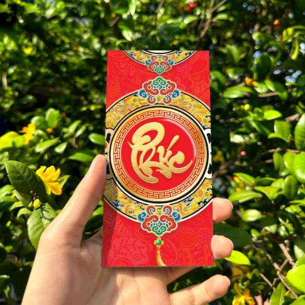 In bao lì xì chữ Phúc giá rẻ, thiết kế theo yêu cầu tại Hà Nội