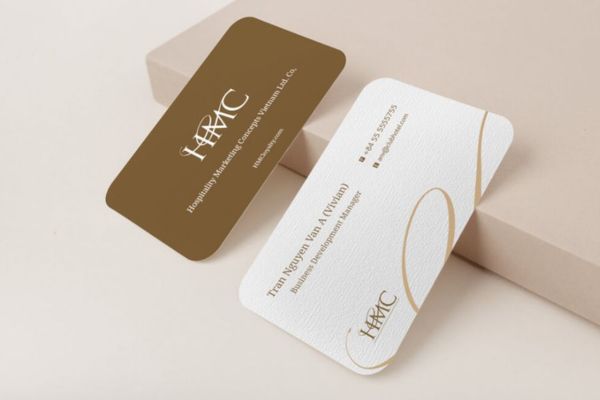 Mẫu card visit bo góc đẹp, thiết kế chuyên nghiệp tại Hoa Long