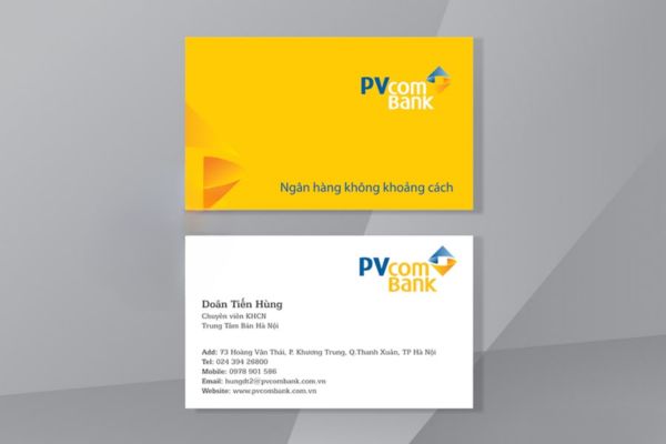 Mẫu card visit màu vàng đẹp, chuyên nghiệp tại Hoa Long