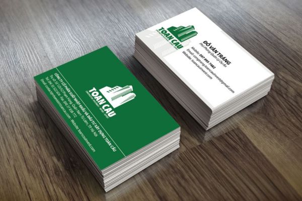 Mẫu card visit xây dựng đẹp, chuyên nghiệp tại Hoa Long