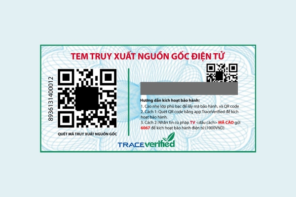 Các mẫu tem truy xuất nguồn gốc hiệu quả