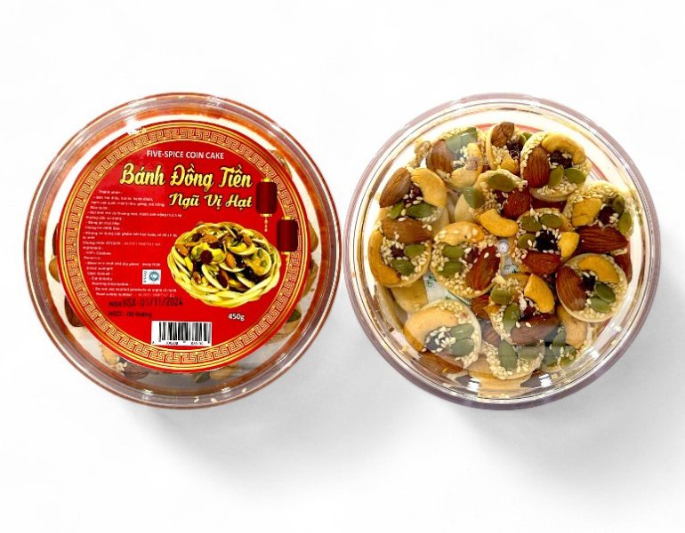Chất liệu in tem nhãn bánh đồng tiền đảm bảo