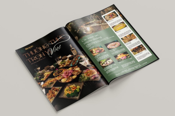 Giấy in menu đẹp - giấy couche