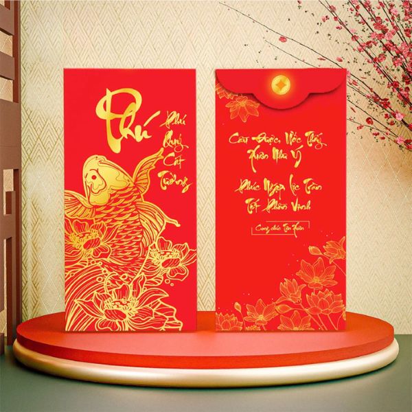 In bao lì xì chữ Phúc giá rẻ, thiết kế theo yêu cầu tại Hà Nội