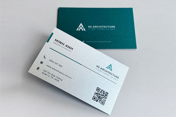 In card visit cao cấp bằng giấy ngọc trai