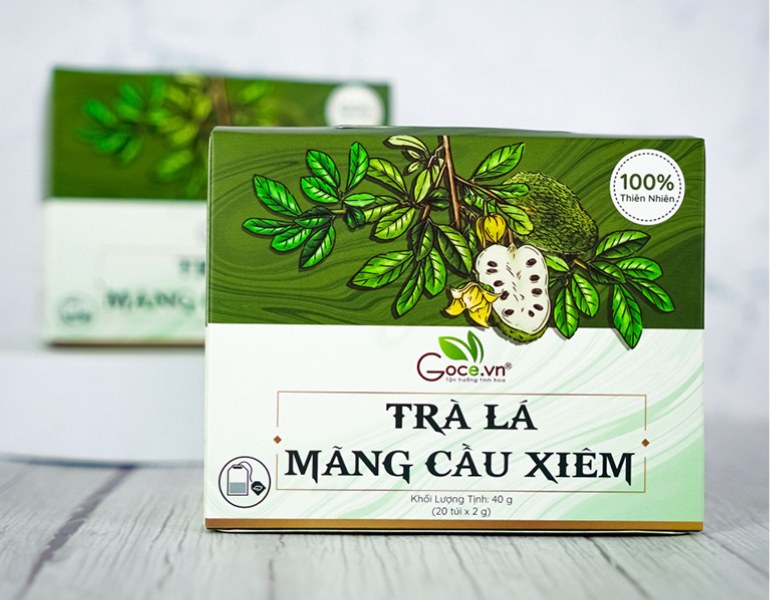 In hộp đựng trà mãng cầu chất liệu cao cấp