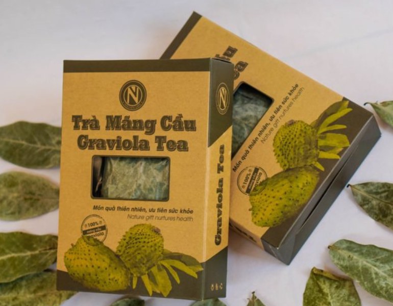 In hộp đựng trà mãng cầu hiệu quả