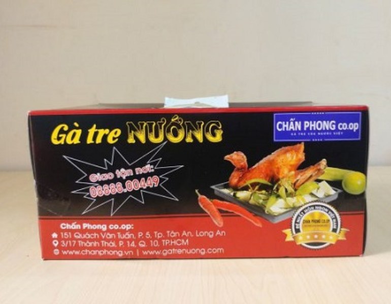 In hộp gà nướng giấy cao cấp