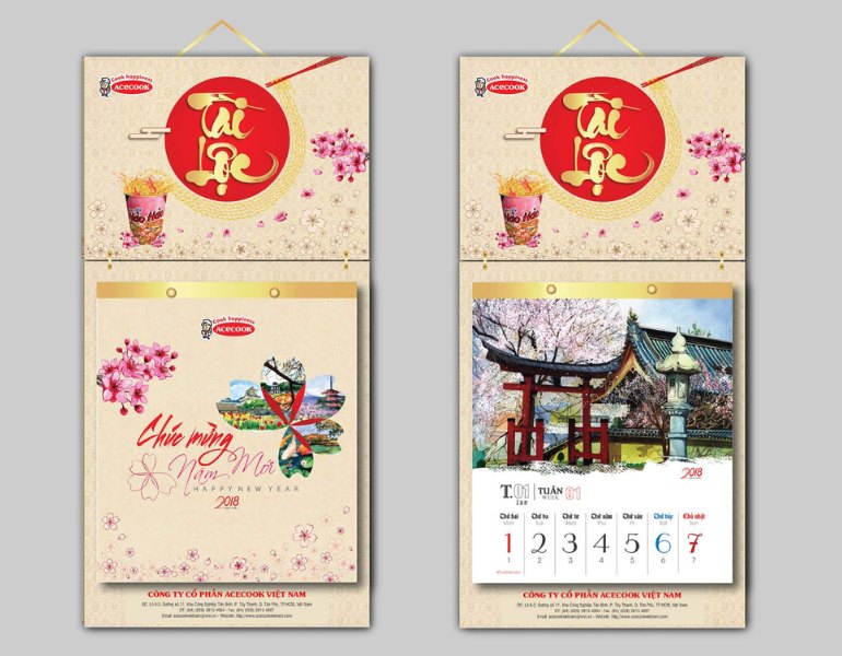 In lịch 52 tuần nhanh chóng