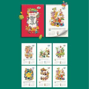 In lịch lò xo 7 tờ giá rẻ đẹp mắt tại Hà Nội