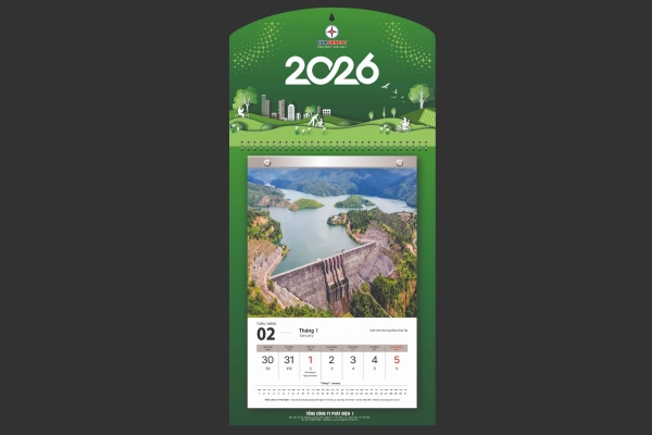 In lịch tết 2026 độc quyền
