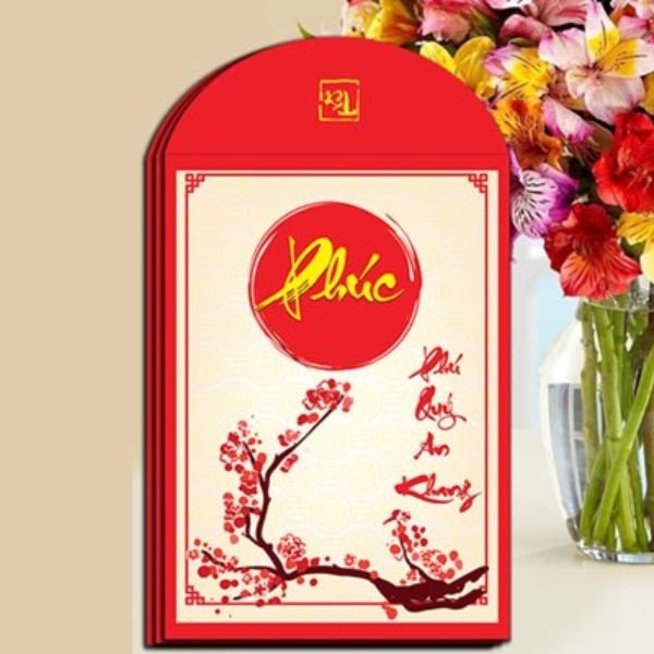 In bao lì xì chữ Phúc giá rẻ, thiết kế theo yêu cầu tại Hà Nội