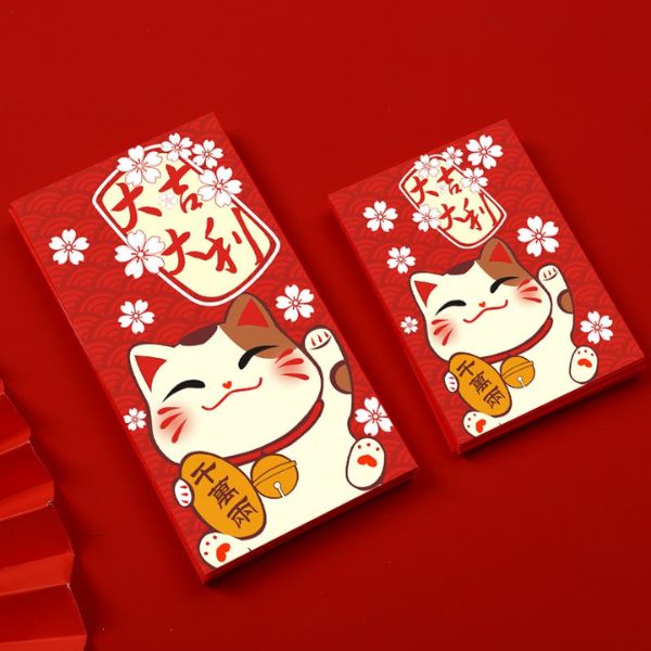 In bao lì xì mèo thần tài đẹp, thiết kế theo yêu cầu