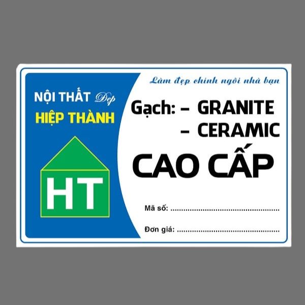 In tem dán gạch men giá rẻ, lấy nhanh tại In Hoa Long