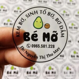 In tem dán sinh tố giá rẻ lấy nhanh tại Hà Nội