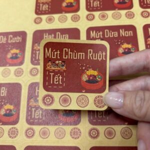 In tem mứt chùm ruột đẹp, lấy nhanh theo yêu cầu