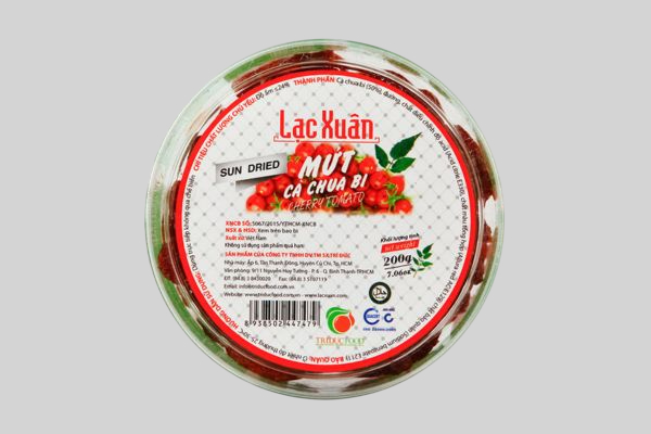 In Hoa Long nhận in tem nhãn cà chua sấy theo yêu cầu