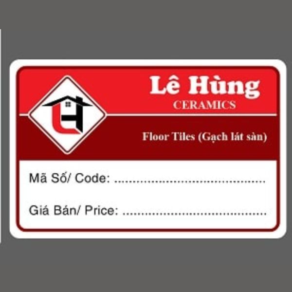 In tem dán gạch men giá rẻ, lấy nhanh tại In Hoa Long