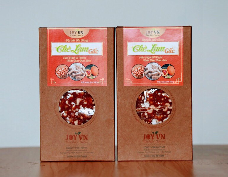 Kiểu dáng in vỏ hộp giấy bánh chè lam đẹp mắt