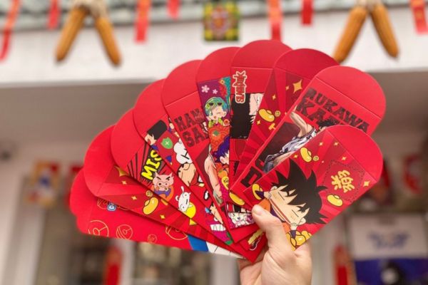 Mẫu bao lì xì anime đẹp, thiết kế theo yêu cầu tại Hà Nội