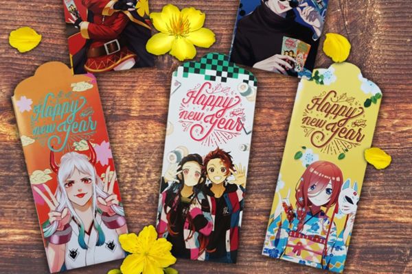 Mẫu bao lì xì anime đẹp, thiết kế theo yêu cầu tại Hà Nội