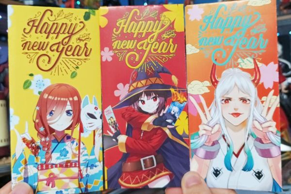 Mẫu bao lì xì anime đẹp, thiết kế theo yêu cầu tại Hà Nội