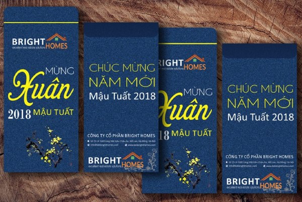 In Hoa Long nhận thiết kế và in ấn mẫu bao lì xì công ty đẹp